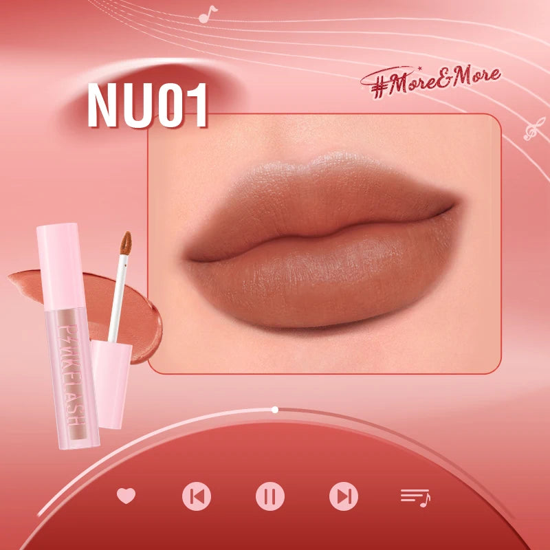 Velvet Matte Lip Glosses Waterproof Long-lasting Lightweight Moisturizing Liquid Lipstick Lip Tints Makeup Cosmetics