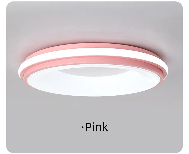 Nordic LED Ceiling Light Originality Macaron Circular Color Modern Ceiling Lamp Balcony Bedroom Study Room Aisles Home Lighting
