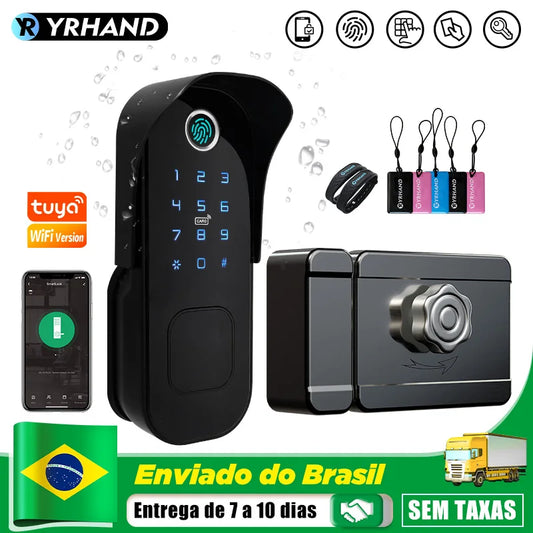 Smart lock fechadura eletronico digital Waterproof Wifi Fingerprint Lock Electronic Door Lock For Home