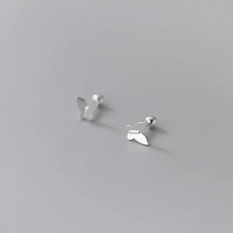 Sterling Silver Butterfly Earrings For Women Stud 925 Small Silver Earrings Jewelry Woman Earring Stud Silver 925