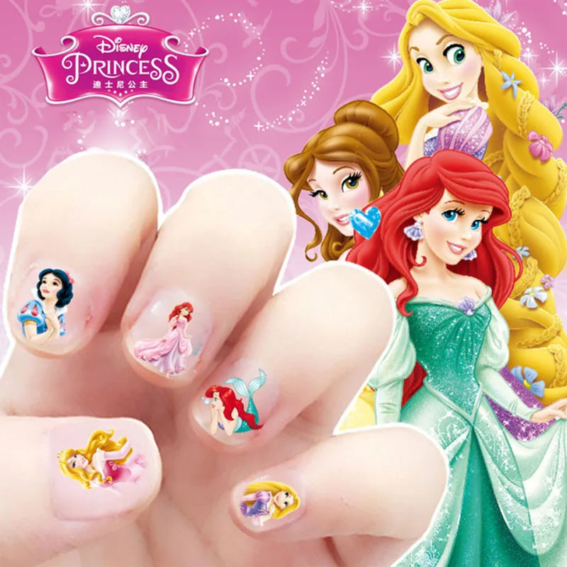 Disney girls cartoon frozen  Makeup Toy Nail Stickers  Toy  Princess Mickey Minnie Mouse   for  kids  gift