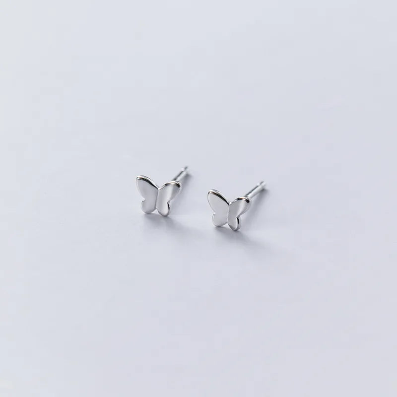 Sterling Silver Butterfly Earrings For Women Stud 925 Small Silver Earrings Jewelry Woman Earring Stud Silver 925