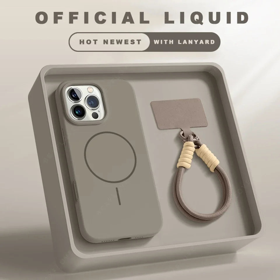 Magnetic Phone Case For iPhone 15 14 16 Plus 11 12 13 16 Pro Max Silicone Soft Cover