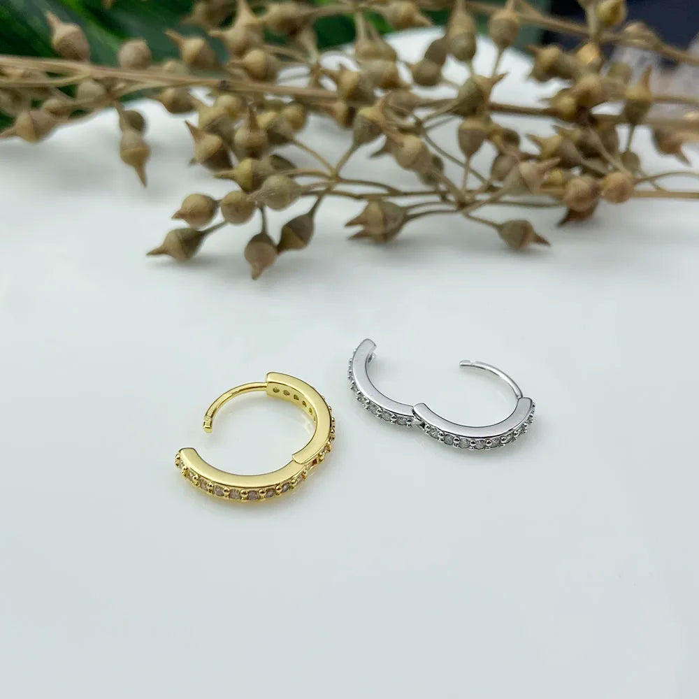 Earring For Women Zircon Cartilage Piercing Drop Earring Ear Hoop Stainless Steel Rook Lobe Jewelry Gift