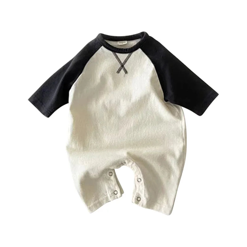 New Spring Autumn Baby Bodysuit Soft Cotton Toddler Jumpsuits for Girls Boys Newborn One-Piece Clothes Korea Style Infant Romper