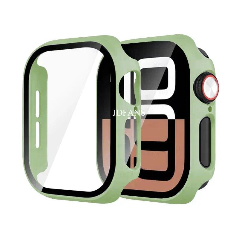 Glass+Case+Strap For Apple Watch 10 42mm 46mm Matte Hard PC bumper Screen Protector Case iWatch series 10 42/46 mm Accessories