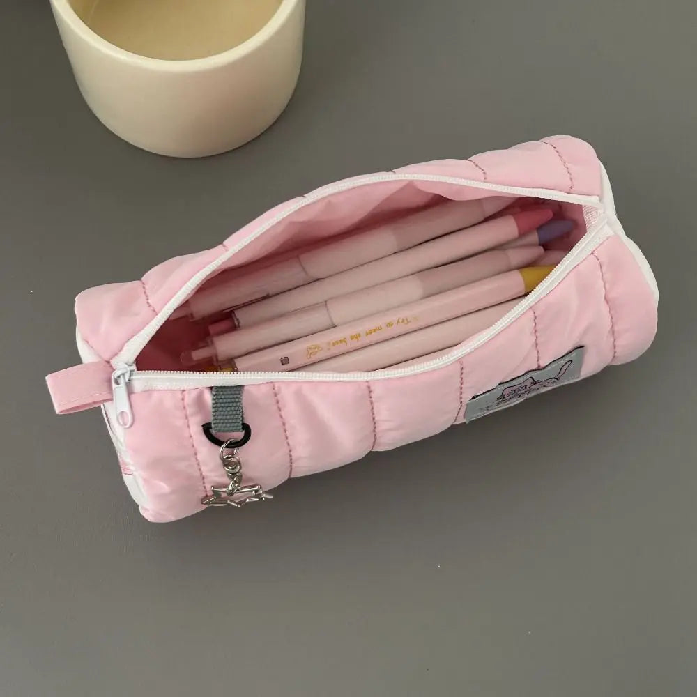 Pencil Case Doll Pencil Case Large Capacity Cosmetic Bag Pencil Case Pink Pencil Case Soft Touch Pen Bag