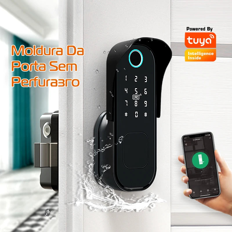 Smart lock fechadura eletronico digital Waterproof Wifi Fingerprint Lock Electronic Door Lock For Home