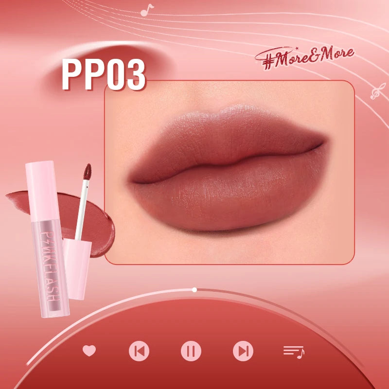 Velvet Matte Lip Glosses Waterproof Long-lasting Lightweight Moisturizing Liquid Lipstick Lip Tints Makeup Cosmetics
