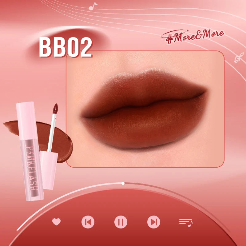 Velvet Matte Lip Glosses Waterproof Long-lasting Lightweight Moisturizing Liquid Lipstick Lip Tints Makeup Cosmetics