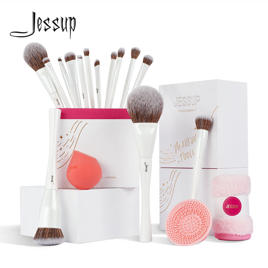 Makeup Brushes 4-14pcs Make up Brush set Highend Makeup Gift Set For Women with Sponge Makeup,Brush Cleaner,Towel T333