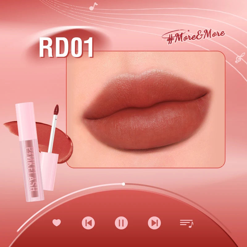 Velvet Matte Lip Glosses Waterproof Long-lasting Lightweight Moisturizing Liquid Lipstick Lip Tints Makeup Cosmetics