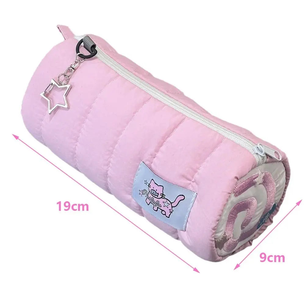 Pencil Case Doll Pencil Case Large Capacity Cosmetic Bag Pencil Case Pink Pencil Case Soft Touch Pen Bag