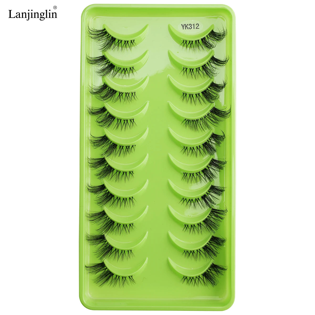 Half Lashes Half Cat Lashes Natural Look Faux Cils Mink Wispy 3d Mink Eyelashes Extension Makeup False Eyelashes