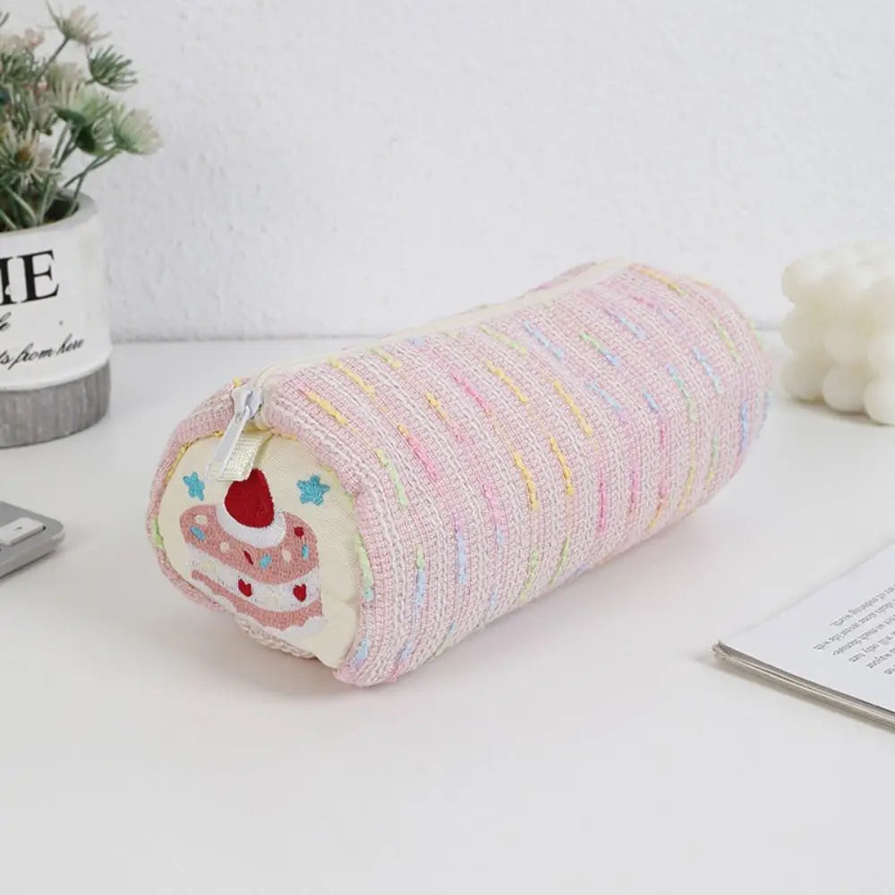 Pencil Case Doll Pencil Case Large Capacity Cosmetic Bag Pencil Case Pink Pencil Case Soft Touch Pen Bag