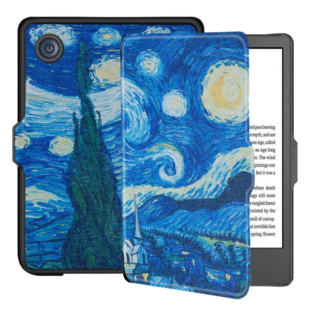 Colour 2024 Case 6 inch Auto Wake Sleep PU Leather Cover Soft Magnetic Ereader Hoesje N365 N367 Funda