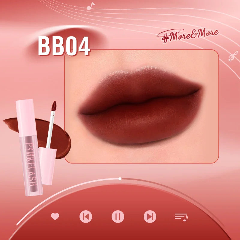 Velvet Matte Lip Glosses Waterproof Long-lasting Lightweight Moisturizing Liquid Lipstick Lip Tints Makeup Cosmetics