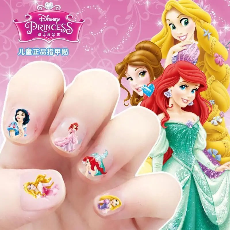 Disney girls cartoon frozen  Makeup Toy Nail Stickers  Toy  Princess Mickey Minnie Mouse   for  kids  gift