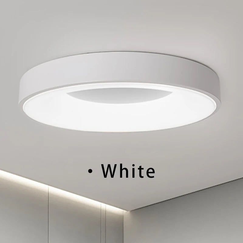 Nordic LED Ceiling Light Originality Macaron Circular Color Modern Ceiling Lamp Balcony Bedroom Study Room Aisles Home Lighting
