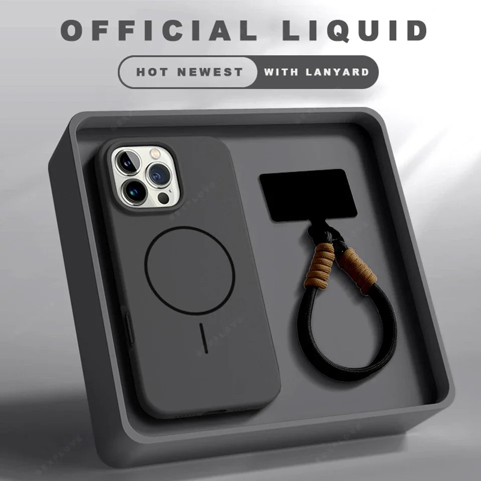 Magnetic Phone Case For iPhone 15 14 16 Plus 11 12 13 16 Pro Max Silicone Soft Cover