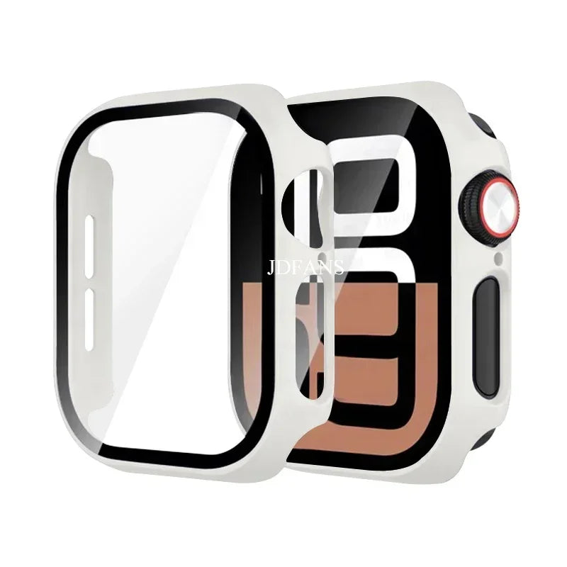 Glass+Case+Strap For Apple Watch 10 42mm 46mm Matte Hard PC bumper Screen Protector Case iWatch series 10 42/46 mm Accessories