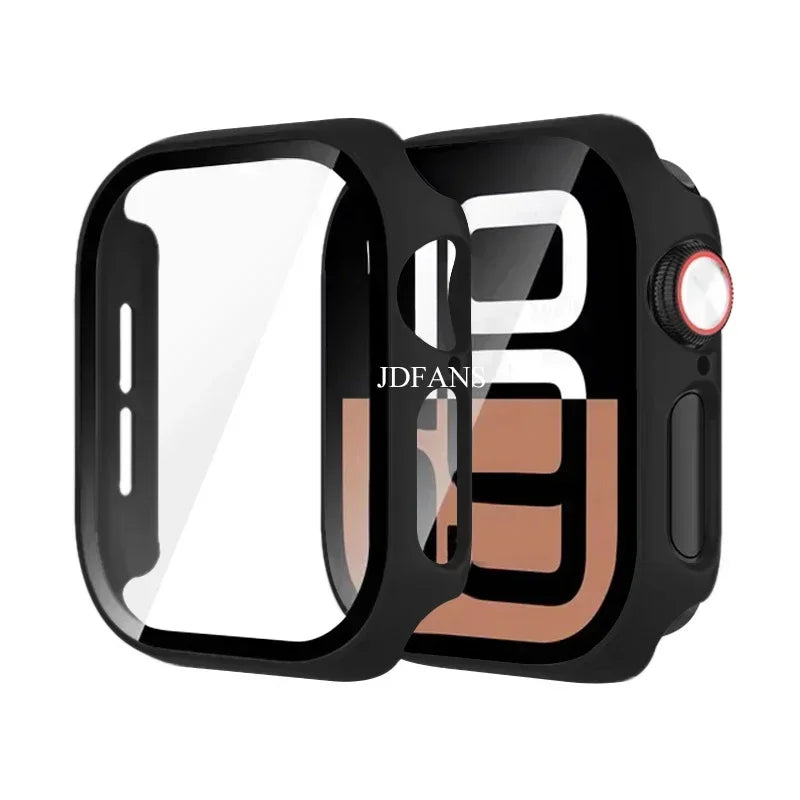 Glass+Case+Strap For Apple Watch 10 42mm 46mm Matte Hard PC bumper Screen Protector Case iWatch series 10 42/46 mm Accessories