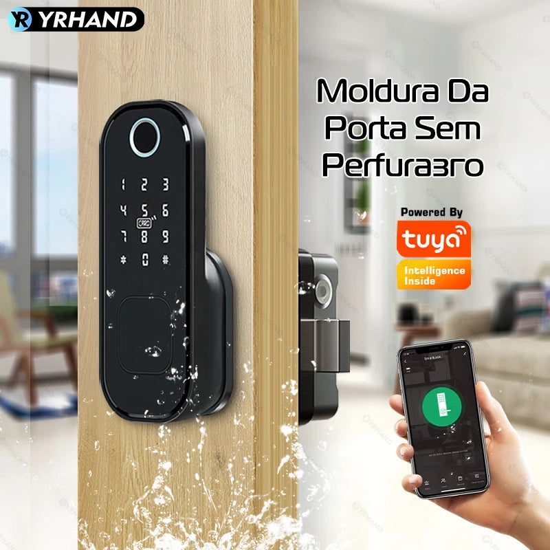 Smart lock fechadura eletronico digital Waterproof Wifi Fingerprint Lock Electronic Door Lock For Home