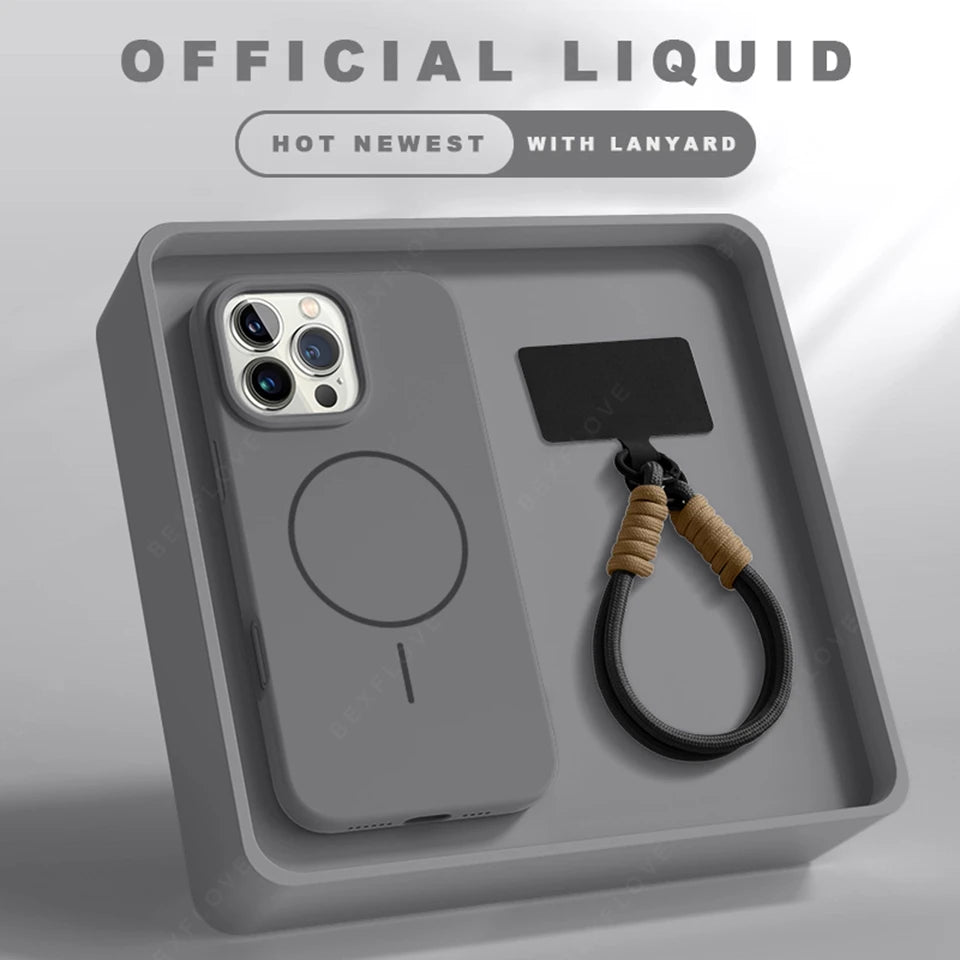 Magnetic Phone Case For iPhone 15 14 16 Plus 11 12 13 16 Pro Max Silicone Soft Cover