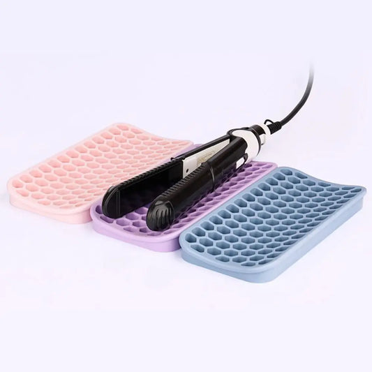 Silicone Heat Resistant Mat For Hair Straightener Flat Iron Curling Iron Tool