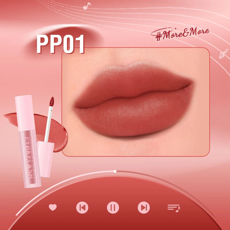 Velvet Matte Lip Glosses Waterproof Long-lasting Lightweight Moisturizing Liquid Lipstick Lip Tints Makeup Cosmetics
