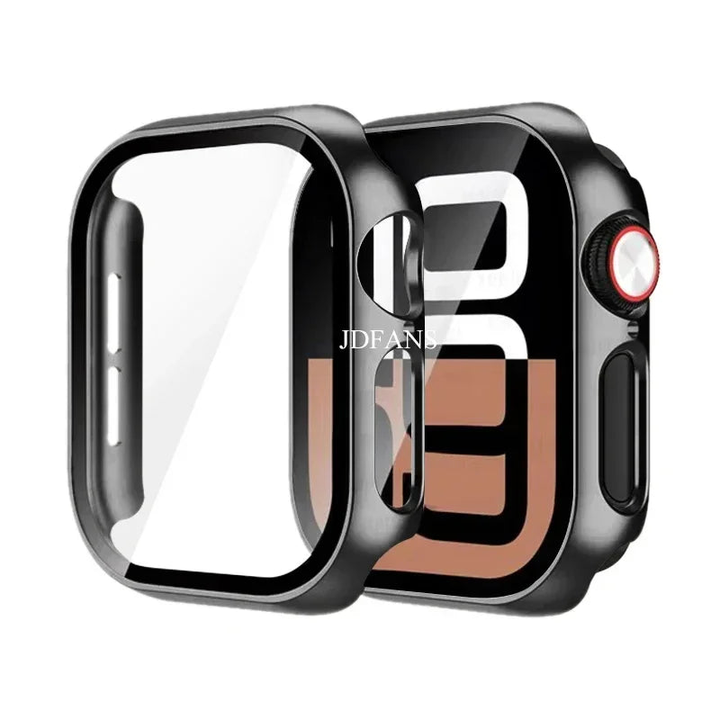 Glass+Case+Strap For Apple Watch 10 42mm 46mm Matte Hard PC bumper Screen Protector Case iWatch series 10 42/46 mm Accessories