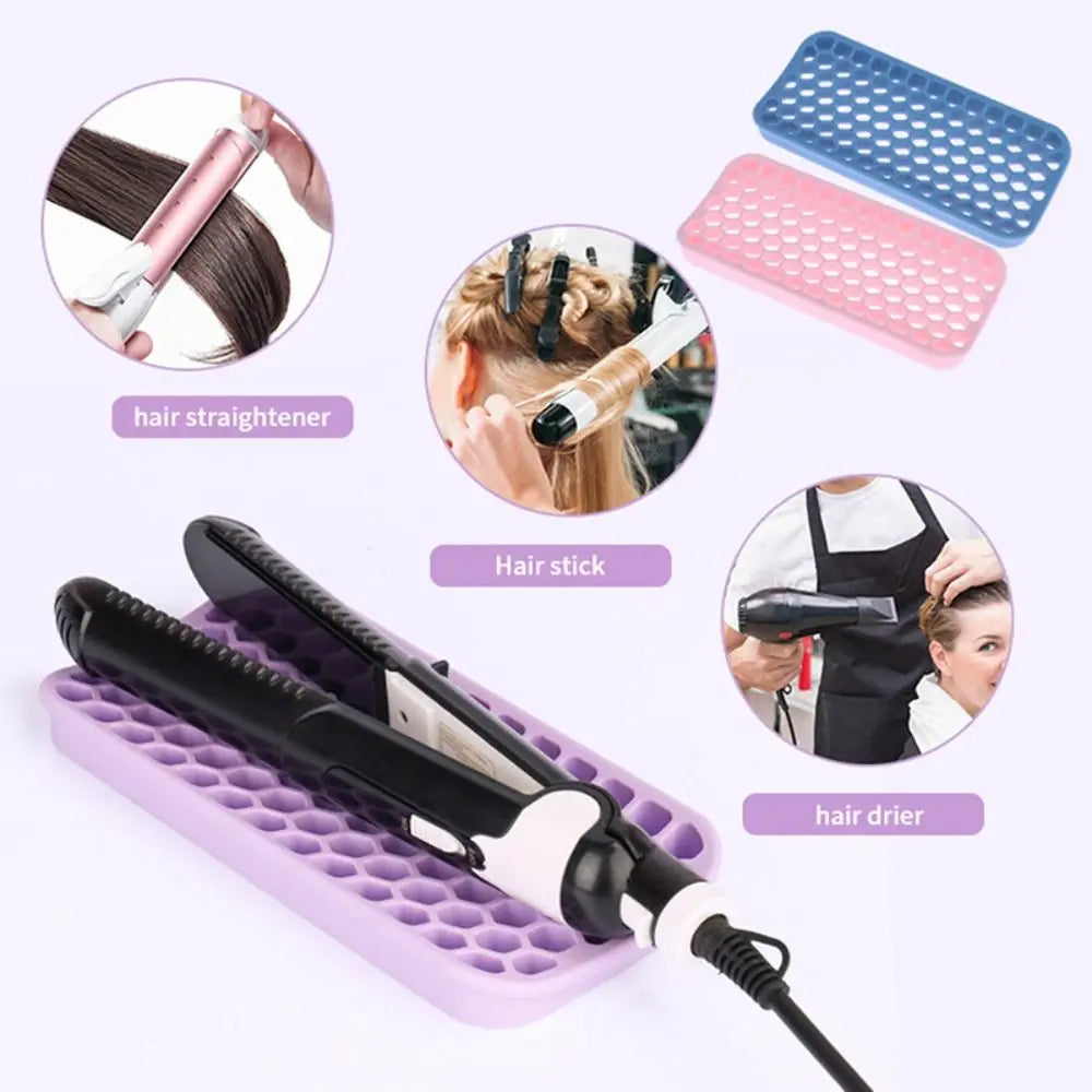 Silicone Heat Resistant Mat For Hair Straightener Flat Iron Curling Iron Tool