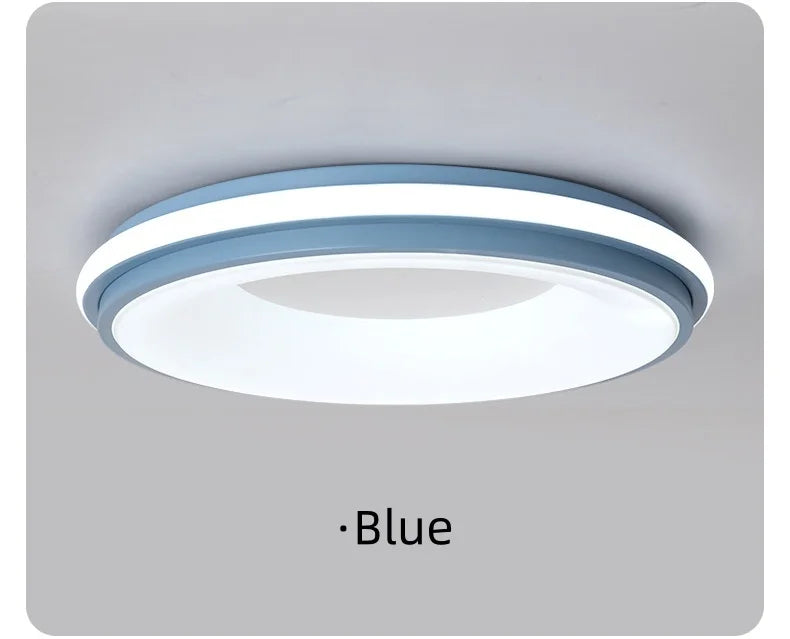 Nordic LED Ceiling Light Originality Macaron Circular Color Modern Ceiling Lamp Balcony Bedroom Study Room Aisles Home Lighting
