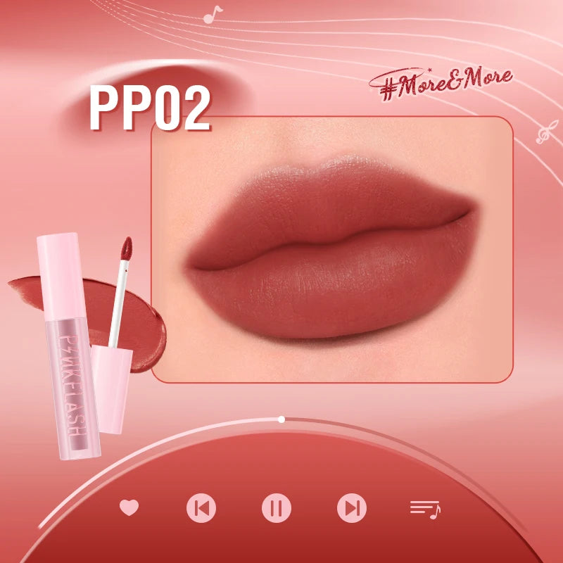 Velvet Matte Lip Glosses Waterproof Long-lasting Lightweight Moisturizing Liquid Lipstick Lip Tints Makeup Cosmetics